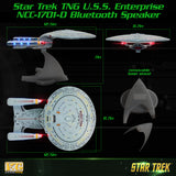 BUNDLE - Star Trek Enterprise 1701-D Bluetooth Speaker, with Enterprise Emblem Illuminated Logo Qi Charger