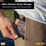 Star Trek TNG Slim 10,000mAh Triple Charging Power Bank With LCARS Design