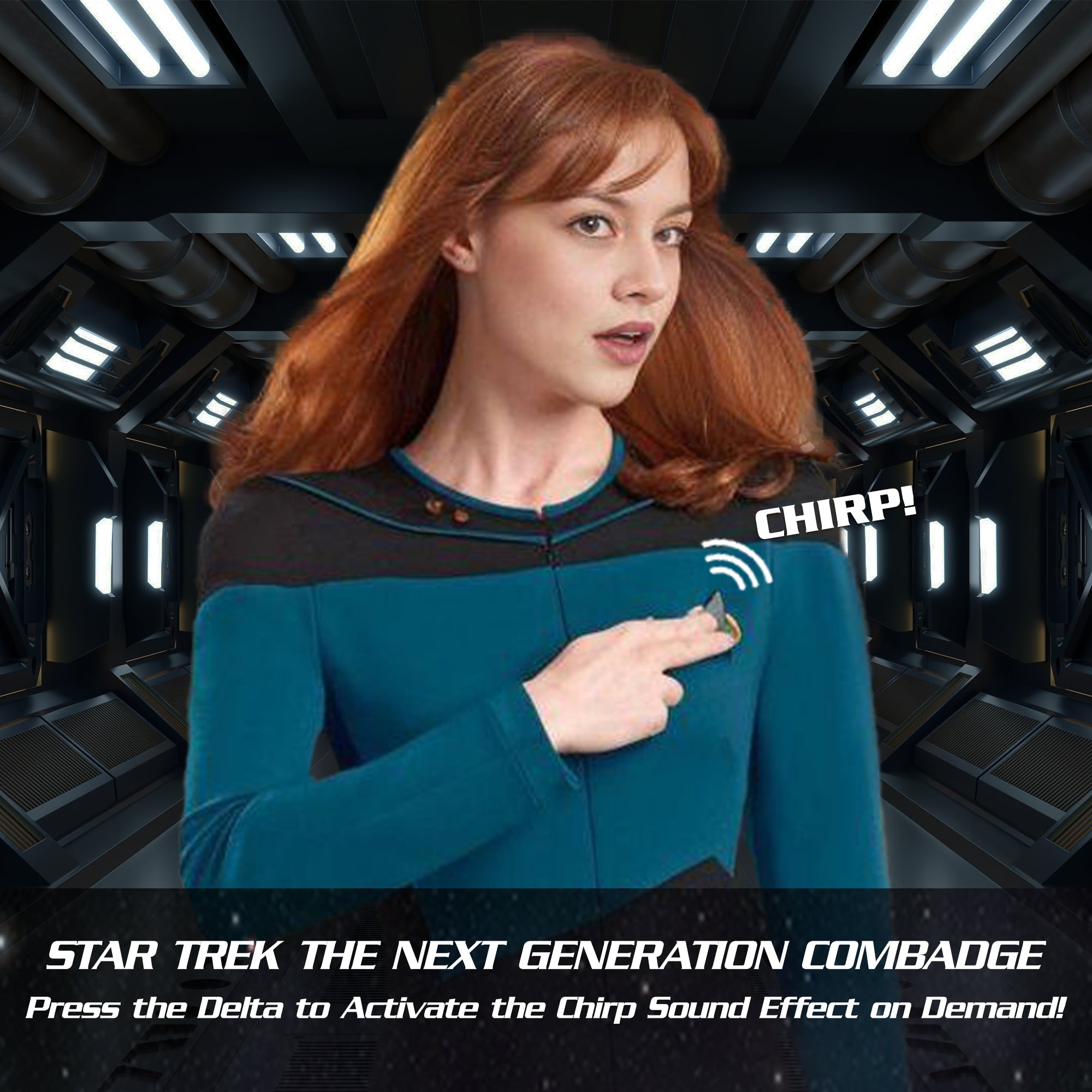 BUNDLE: STAR TREK™: THE NEXT GENERATION CHIRPING COMMUNICATOR BADGE & U.S.S. ENTERPRISE NCC-1701-D BLUETOOTH® SPEAKER