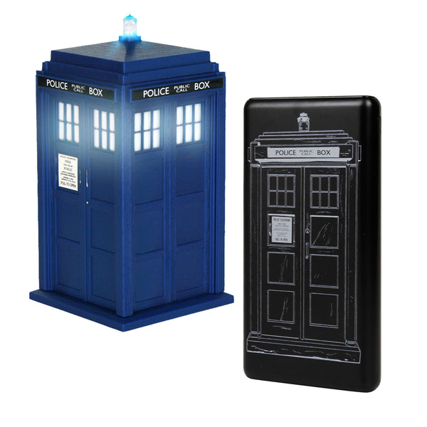 BUNDLE - Doctor Who Tardis Wireless Bluetooth Speaker with Doctor Who Power Bank