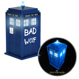 BUNDLE - Doctor Who Bad Wolf Tardis Wireless Bluetooth Speaker with Doctor Who Tardis Qi Wireless Charger with Built in Powerbank