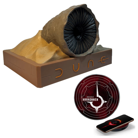 BUNDLE DUNE Sandworm Wireless Speaker + DUNE Harkonnen Qi Wireless Charger