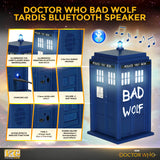 BUNDLE - Doctor Who Bad Wolf Tardis Wireless Bluetooth Speaker and Doctor Who Weeping Angel Qi Wireless Charger with Built in Powerbank