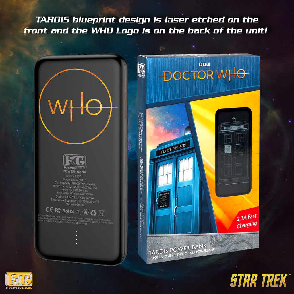 BUNDLE Doctor Who Tardis Wireless Bluetooth Speaker with Doctor Who