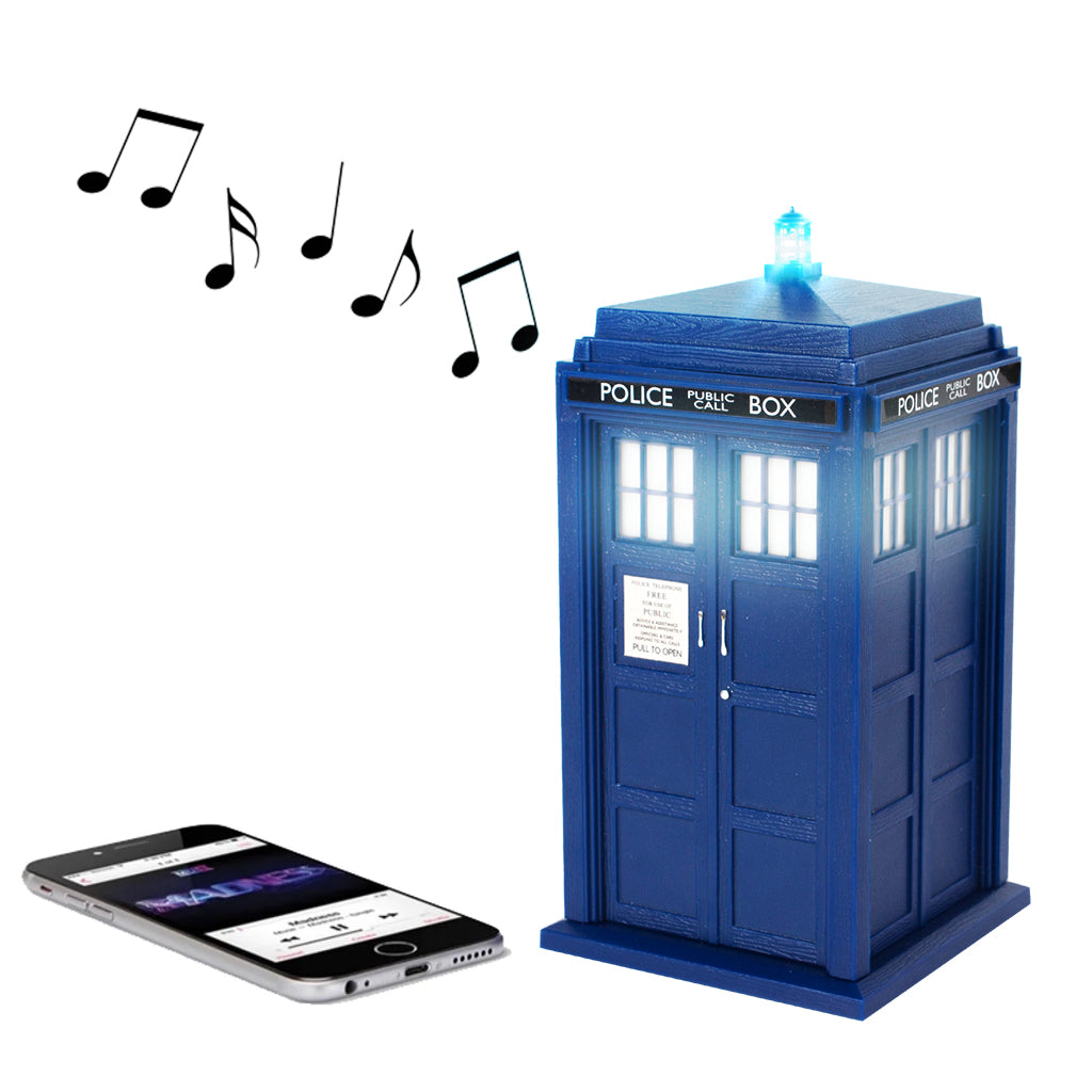 Doctor Who 6" TARDIS Portable Bluetooth® Speaker with LED’s and Sound Effects
