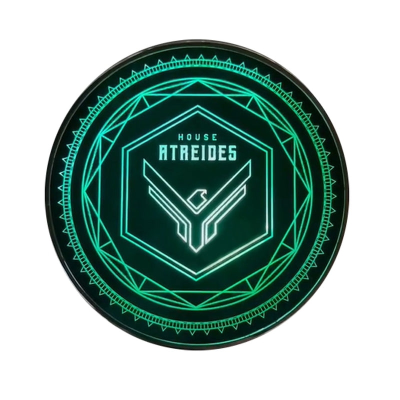 DUNE™ ATREIDES QI WIRELESS CHARGER WITH ILLUMINATED ATREIDES HOUSE CREST & BUILT-IN POWER BANK