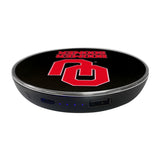 University of Oklahoma Qi Wireless Charger With Illuminated Boomer Sooner Logo & Built-In Power bank