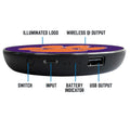Clemson University Qi Wireless Charger With Illuminated Tigers Logo & Built-In Power bank