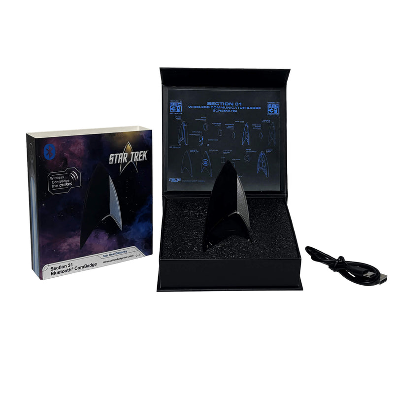 Star Trek™ Section 31 Bluetooth ComBadge with Authentic Chirp Sound Effect
