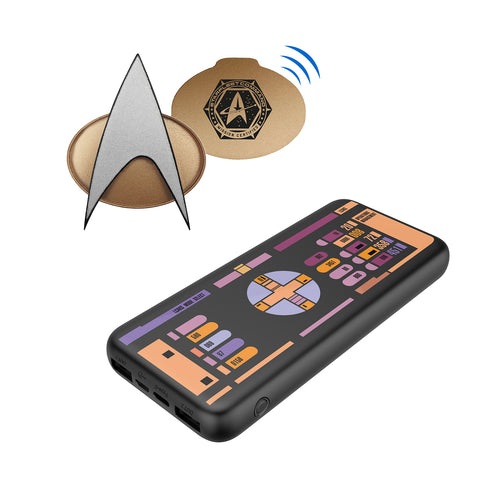 BUNDLE - Star Trek TNG Bluetooth ComBadge, with LCARS 10,000 mAh Powerbank