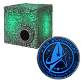 BUNDLE - Star Trek BORG Bluetooth Speaker, with Enterprise Emblem Illuminated Logo Qi Charger