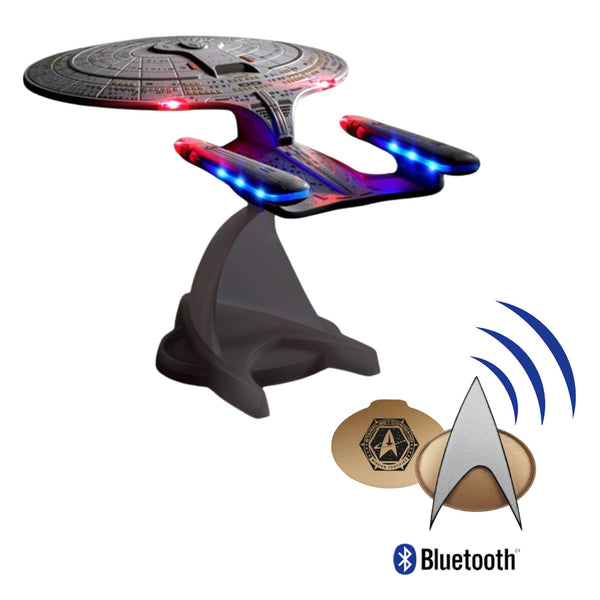 BUNDLE Star Trek The Next Generation Bluetooth ComBadge, with Star Trek USS Enterprise Bluetooth Speaker