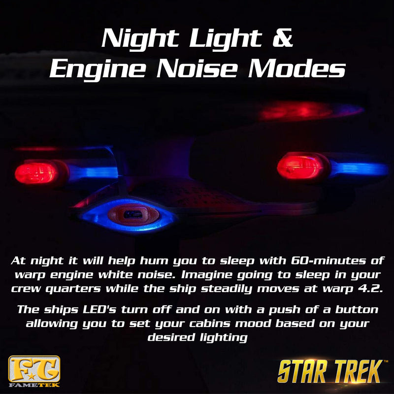 STAR TREK™: The Next Generation U.S.S. Enterprise NCC-1701-D Bluetooth® Speaker with LED Lights & Sound Effects