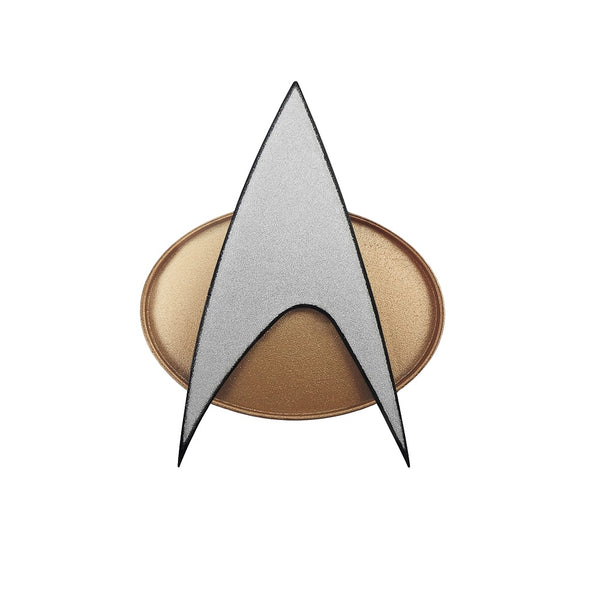 Star Trek The Next Generation Chirping Communicator Badge, TNG ComBadge, Delta