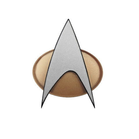 Star Trek The Next Generation Chirping Communicator Badge, TNG ComBadge (Non-Bluetooth)