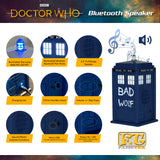 Doctor Who BAD WOLF TARDIS Portable Bluetooth® Speaker with LED’s and Sound Effects