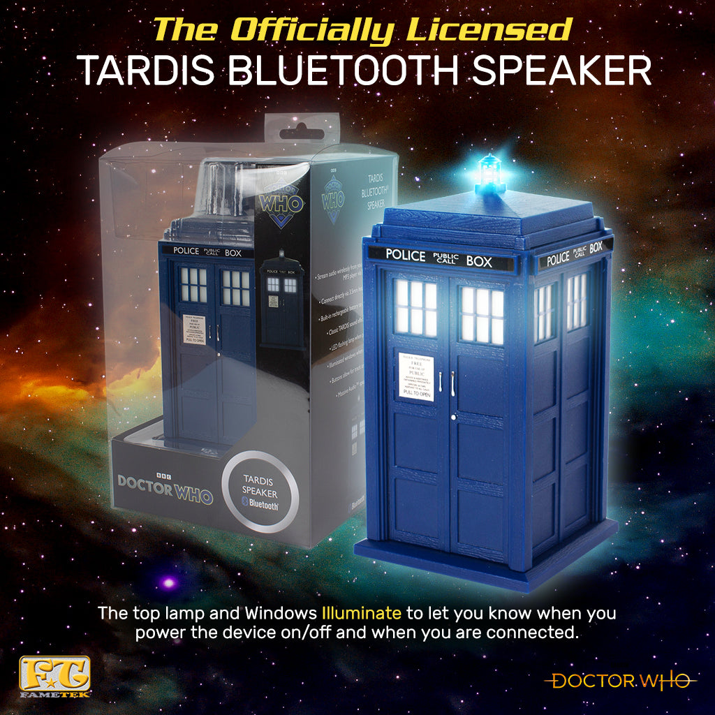 BUNDLE: DOCTOR WHO™ TENTH DOCTOR TALKING FIGURE & TARDIS BLUETOOTH® SPEAKERS