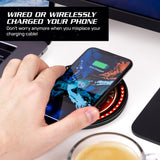 Star Trek Academy Qi Wireless Charger With Illuminated Command Logo & Built-In Power bank