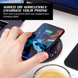 Star Trek Qi Wireless Charger With Illuminated STARFLEET Emblem & Built-In Power bank