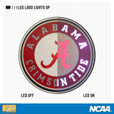 University of Alabama Qi Wireless Charger With Illuminated Bama Logo & Built-In Power bank