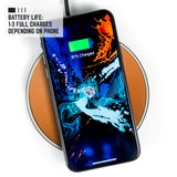 University of Tennessee Qi Wireless Charger With Illuminated Volunteers Logo & Built-In Power bank