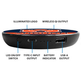 Auburn University Qi Wireless Charger With Illuminated Tigers Logo & Built-In Power bank