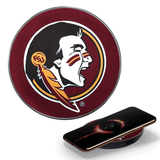 Florida State University Qi Wireless Charger With Illuminated FSU Logo & Built-In Power bank