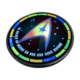 Star Trek Qi Wireless Charger With Illuminated Stained-glass Delta & Built-In Power bank