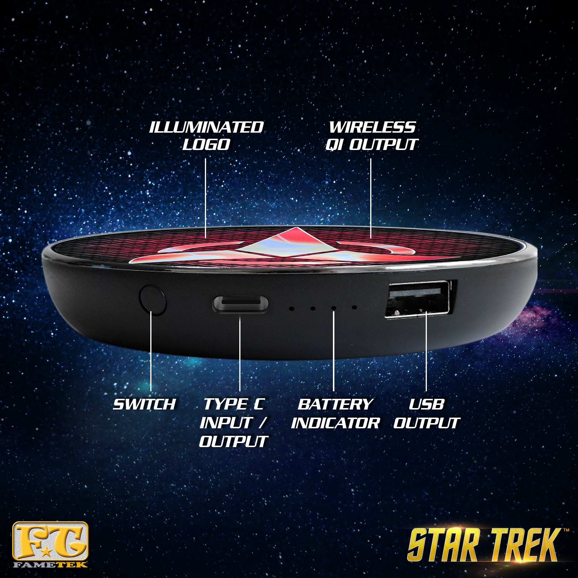 Star Trek Light Box, Klingon Desk Lamp