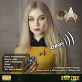 Star Trek The Next Generation Bluetooth Communicator Badge, TNG ComBadge, Delta