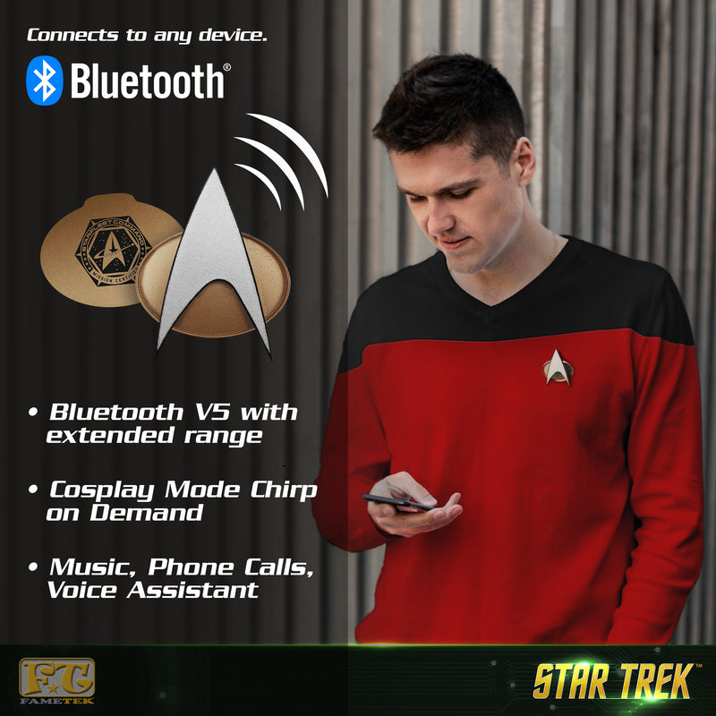 STAR TREK™: The Next Generation Bluetooth® Communicator Badge with Chirp Sound Effect