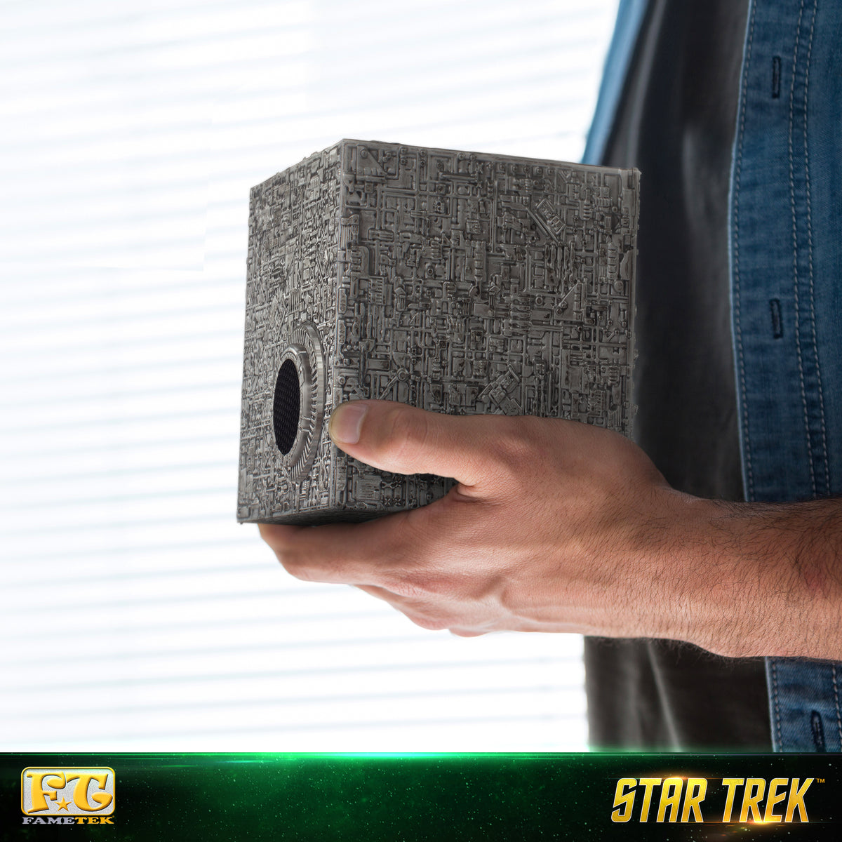 Star Trek™ Borg Cube Bluetooth Speaker with Green Illumination & Sound Effects