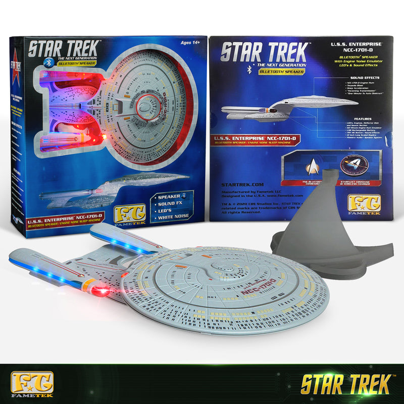 STAR TREK™: The Next Generation U.S.S. Enterprise NCC-1701-D Bluetooth® Speaker with LED Lights & Sound Effects