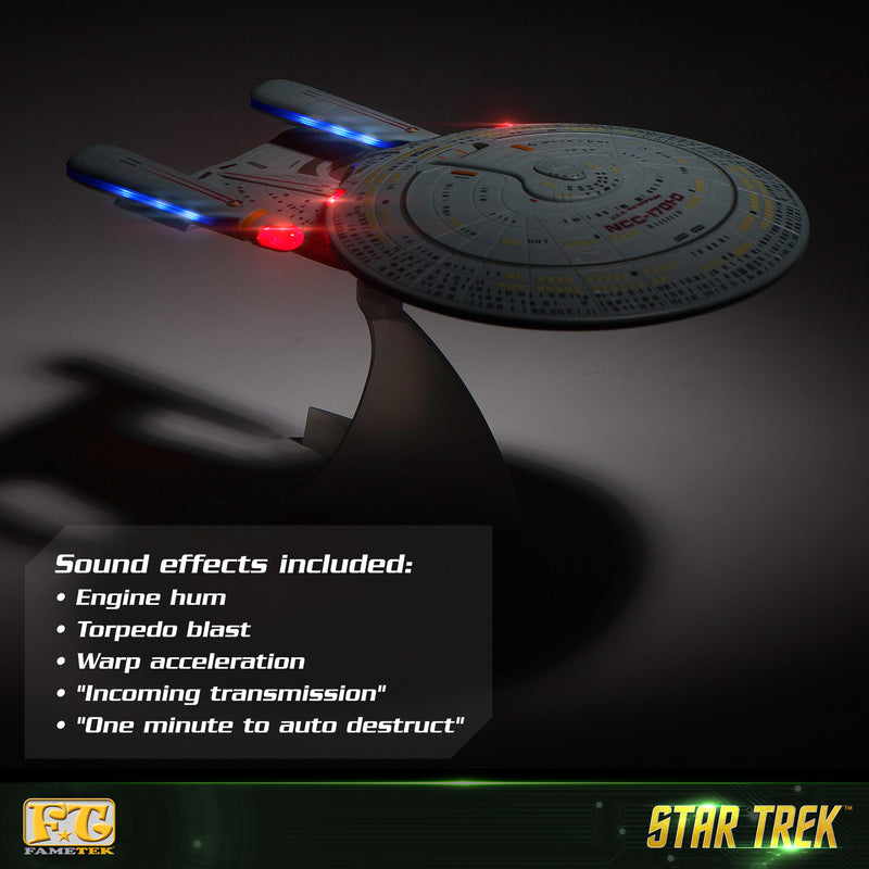 STAR TREK™: The Next Generation U.S.S. Enterprise NCC-1701-D Bluetooth® Speaker with LED Lights & Sound Effects