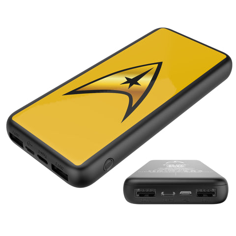 Star Trek Slim 10,000mAh Triple Charging Power Bank With TOS Command Emblem